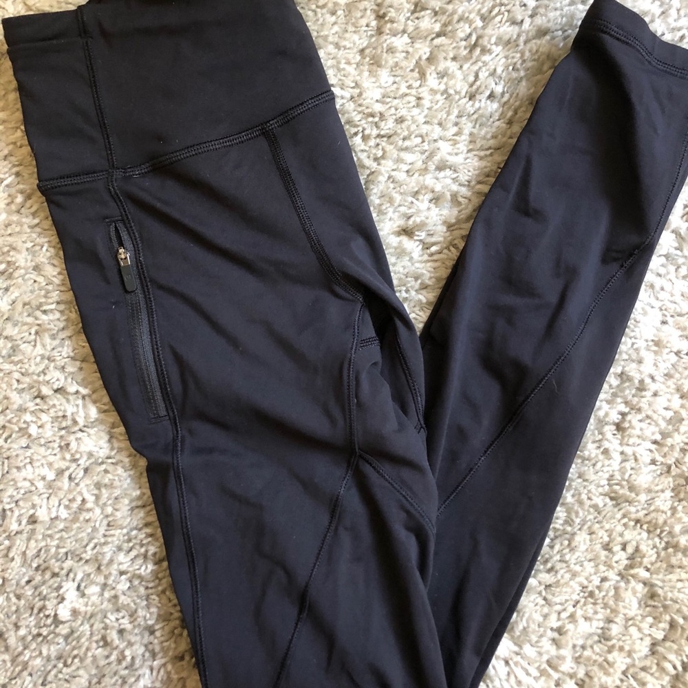 LULULEMON full length black running leggings